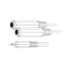 Show product details for 110321X Vanco Adapter 3.5mm Stereo Plug to 2-1/4" Stereo Jack 6 In