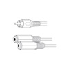 Show product details for 110327 Vanco Adapter RCA PG/2-3.5mm Mono Jack 6In
