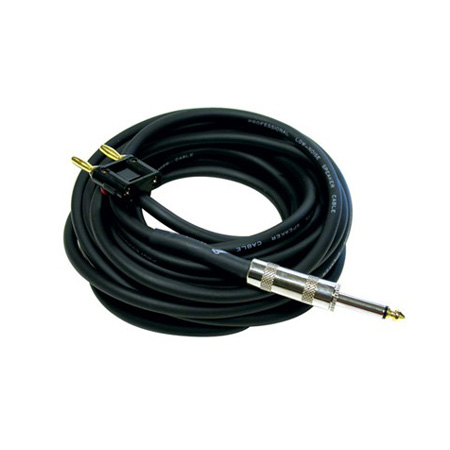 110912X Vanco Cable 1/4" Mono to Banana Plug 20ft