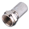 Show product details for 120007 Vanco Connector F RG59 Twist-On Gold 2PK