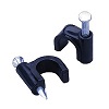 Show product details for 120016 Vanco Clips RG6 Nail-In Black 6PK