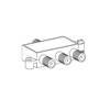 Show product details for 120019X Vanco Splitter 3-Way 75 Ohm Gold