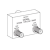 Show product details for 120023 Vanco Transformer Combiner UHF/VHF 75 Ohm Gold