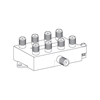 Show product details for 120067 Vanco Splitter 8 Way 5-900 Mhz Gold