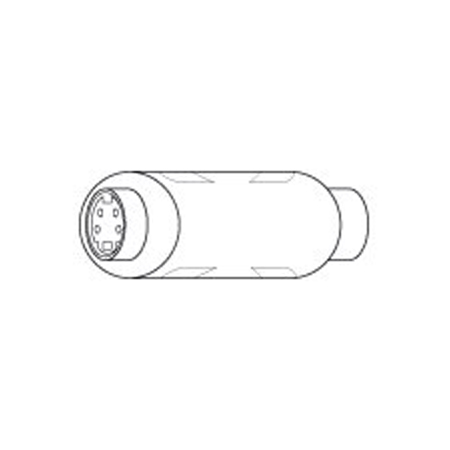 120075 Vanco S-Video Mini Din 4 Pin Female Jack to RCA Female Jack