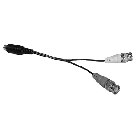 Vanco S-Video Mini Din 4 Pin Male Plug to 2 - BNC Plugs