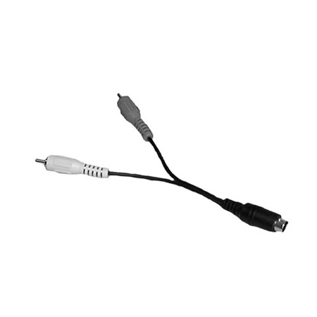 Vanco S-Video Mini Din 4 Pin Male Plug to 2-RCA Male Plugs