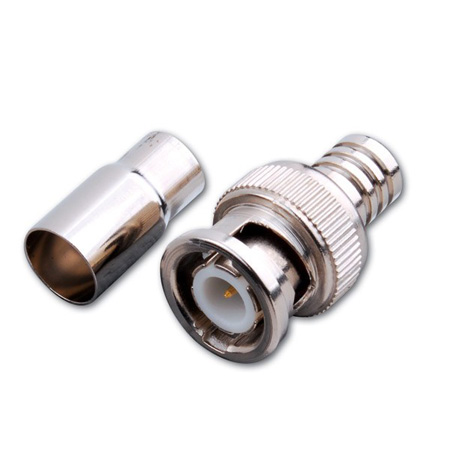 120424 Vanco Connector Crimp 2 PC BNC Male RG6U 2 Pack