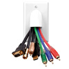 Show product details for 120614 Vanco Custom Two-Piece Bulk Cable Wall Plates - White