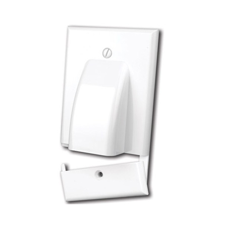 120616 Vanco Hinged Bulk Cable Wall Plate - Ivory