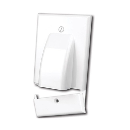 120617 Vanco Hinged Bulk Cable Wall Plate - White