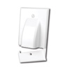 Show product details for 120617X Vanco Hinged Bulk Cable Wall Plates - Single - White