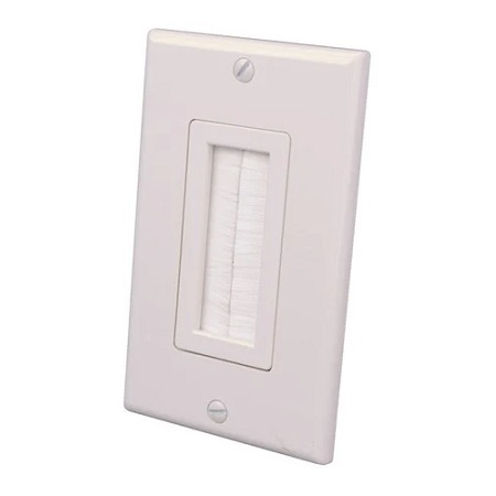 Vanco Decor Style Brush Bulk Cable Wall Plates