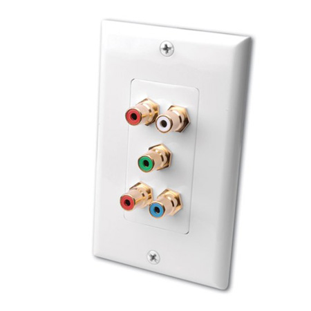Vanco RGB Component Video with Audio Wall Plate