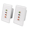 Show product details for 120912 Vanco Wall Plates Component with Audio Send/Receiver - White
