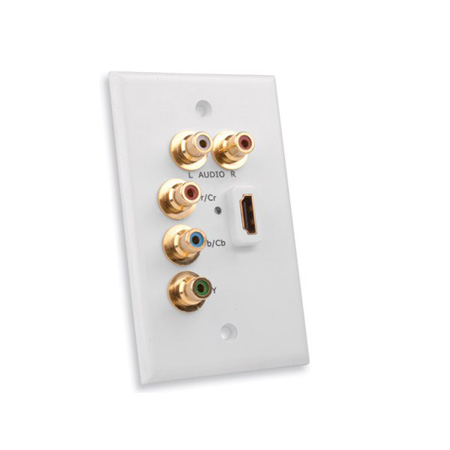 Vanco HDMI Wall Plate With Component Video Cable