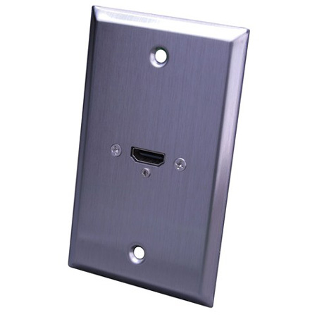 Vanco Stainless Steel HDMI Wall Plate