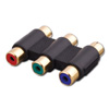 Show product details for 121256 Vanco Triple RGB Component Video Coupler