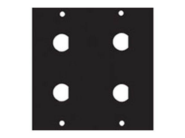 1/2BNC4 Middle Atlantic UCP Module, for 1/2" Diameter BNC Shells Fits 4 Connectors