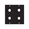 Show product details for 1/2BNC4 Middle Atlantic UCP Module, for 1/2" Diameter BNC Shells Fits 4 Connectors