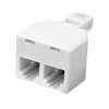Show product details for 130004 Vanco Adapter Mod T Duplex 4C - Ivory