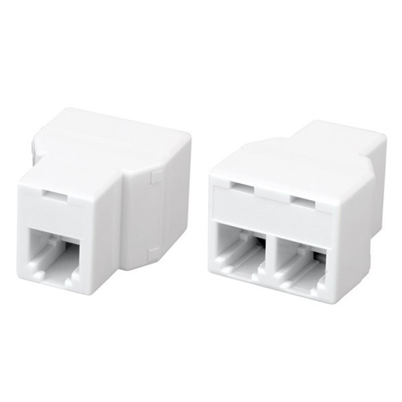 130006 Vanco Coupler Mode In-Line 2 for 1 Ivory