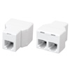Show product details for 130006 Vanco Coupler Mode In-Line 2 for 1 Ivory