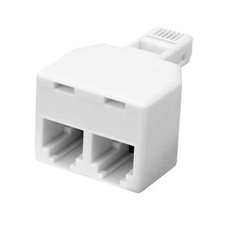 130008X Vanco Adapter Mod T Duplex 6C Ivory