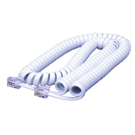 130046X Vanco Cord Coil Handset Modular 25ft Almond