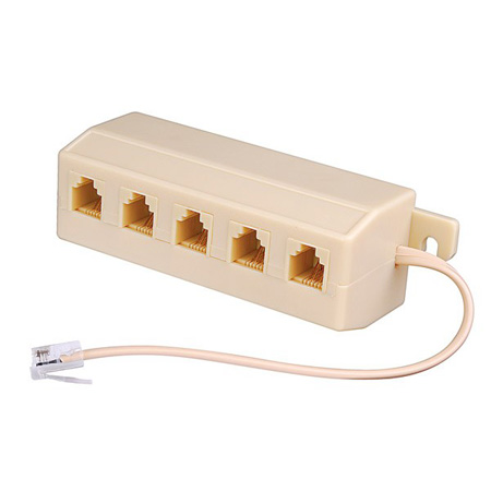 Vanco 5-Input Junction Box with Mounting Block
