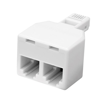 130095X Vanco Adapter Modular T Duplex 8C Ivory