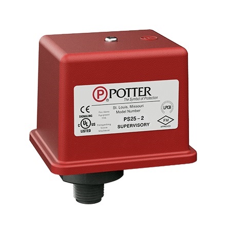 1340425 Potter PS25-2 High/Low Pressure Indicator 10-60 PSI DPDT