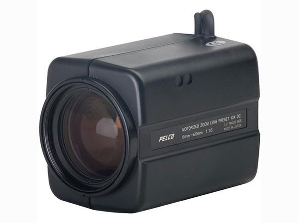 13ZD6X10 Pelco Lens 1/3-inch Motorized Zoom 10X 6-60mm Focal Length Auto-Iris DC Drive