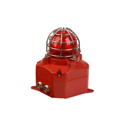 1430572 Potter E2 D2xB1LD2 Haz Loc LED Beacon Warning Light 24VDC - Red Enclosure - Red Lens