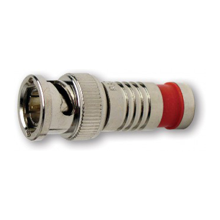 18036 Platinum Tools SealSmart BNC RG6 Quad Compression - Nickel Plated - 6 Pack