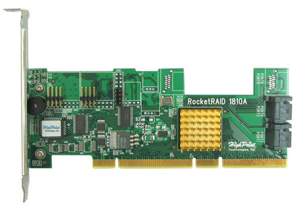 HighPoint RocketRAID 1810A SATA RAID 4-Channel Controller Retail 