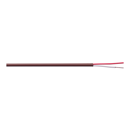 182THPL1N Remee 18 AWG 2 Conductors Unshielded Solid Bare Copper CL2 Plenum Thermostat Control Cable - 500' Reel - Brown