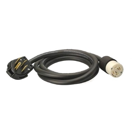 18640008 Southwire Tools and Equipment 10 Feet 10/4 Seoow Black 14-50P to L14-30R 