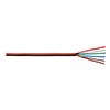 Show product details for 186THT1N Remee 18 AWG 6 Conductors Unshielded Solid Bare Copper CL2 Non-Plenum Thermostat Control Cable - 250' Reel - Brown