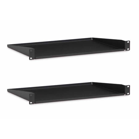 1906-3-201-01 Kendall Howard 1U 12 inch Component Shelf - 2 Pack