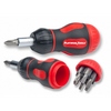 Show product details for 19120C Platinum Tools 8-in-1 Ratcheted Stubby Screwdriver Clamshell