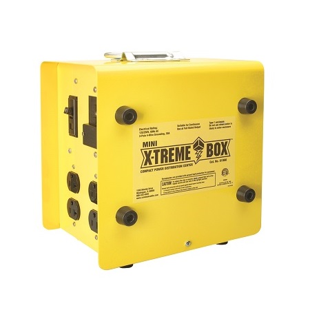 19800102 Southwire Tools and Equipment 30A Portable Mini X-Treme Box Temporary Power Distribution with Duplex Receptacles