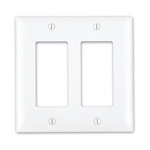 20-5121 2-Gang Decor Wall Plate - Ivory