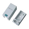 Show product details for 20-5311 1 Port Surface Mounting Box for Cat5e Keystone Jacks - Ivory