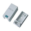Show product details for 20-5312 1 Port Surface Mounting Box for Cat5e Keystone Jacks - White