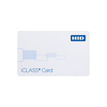 2000CGGNH-100 HID 200 iClass Card 2k Bits (256 Bytes) with 2 Application Areas Configured Non-Programmed iCLASS Plain White with Gloss Finish Front Plain White with Gloss Finish Back No External Card Numbering Horizontal Slot Punch Numbers - 100 Pack