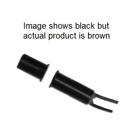 2020-12WG-B-GEN GRI 3/8" Diameter Closed Recessed Press Fit Magnetic Contact 1" Gap with 12" Lead - Brown