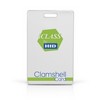 Show product details for 2080CGSNV-100 HID 208 iCLASS Clamshell Card 2k Bits (256 Bytes) with 2 Application Areas Configured Non-Programmed iClass Plain White with Gloss Finish Front Base with Molded HID Logo Back No External Card Numbering Vertical Slot Punch - 100 Pack
