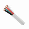 209-2323 Vertical Cable 14 AWG 4 Conductors Stranded Bare Copper CMR/CL3 Non-Plenum Audio Cable - 1000' Wooden Spool - White