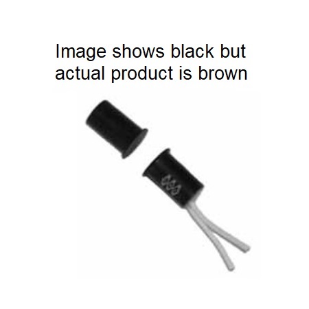 20RS-12-B-GEN GRI 3/8" Diameter Closed Recessed Short Press Fit Magnetic Contact 1/2" Gap with 12" Lead - Brown